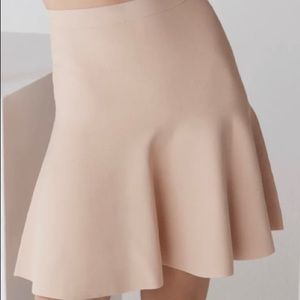 BCBG blush pink A line skirt